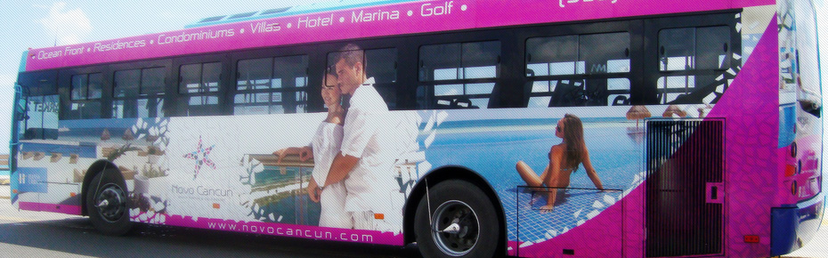 Publicidad en Autobuses en Cancún